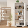 🔥Freestanding Storage Cabinet Kitchen Tall Storage Cupboard with Shelves 4 Tier