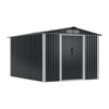 8 x 10ft Garden Shed Metal Apex Roof Outdoor Storage Tool Sheds Lockable Doors
