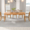 8-Person Outdoor Acacia Wood Dining Table 80" Rectangular Patio Table