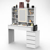 Dressing Table With 6 Drawers LED Mirror Set Makeup Desk Vanity Table Nbuzmzkixd
