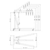 SwitZer Engine Crane 2 Ton Tonne Folding Stand Hoist lift Jack Hydraulic Grey