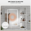 Bathroom LED Mirror Cabinet with Demister 3 Shelves Storage Cabinet Touch Sensor