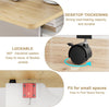 Folding Dining Table w/ Drop Leaf, Space Saving Kitchen Table w/ Storage Shelves