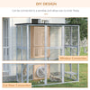 Wooden Cat House, Catio Cat Outdoor Enclosure with Platforms,180 x 98 x 180 cm