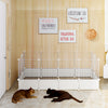 Pet Dog Play Pen 24 Panels Puppy Rabbit Playpen DIY Detachable Metal Cage Fence