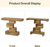 Rustic Console Table, 108cm Slim Wood Sofa Table Behind Couch for Living Room