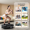 Vibration Plate 200W Bluetooth 120 Levels with Bands Yoga Mat Remote