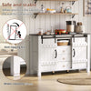 Sideboard, Kitchen Cabinets, Freestanding Kitchen Cupboard with Drawer & Doors