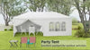 6 x 3(m) Outdoor Gazebo Canopy Party Tent with 6 Removable Side Walls for Garden