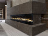 wall mounted electric fire 50 inch black.