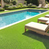 2pcs Artificial Grass Turf with Self-draining Fake Grass Mat 1m x 4m