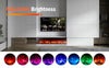 NEW 2025 3D 3 Sided No Border Glass UHD Media Wall Electric Fire 50 60 71 80 "