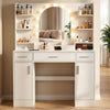 Large Dressing Table w/ Hollywood Bulbs Mirror 3 Drawer Multi-Socket Makeup Zgyo