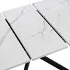 Dusk Brooke Stone & Black Oval Extendable 4-8 Seater Dining Table RRP £599