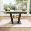 Extendable Dining Table 118-157x70x75cm with Ajustable Tabletop Kitchen Table