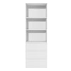 3 Tier Bookcase with Shelving Drawers for Storage Bookshelf Living Room Office