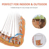 Garden Hammock Chair Patio Swing Seat for Outdoor Porch Yard Deck, Refurbished