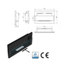 BIOETHANOL FIREPLACE 650x400 BLACK GLOSS DESIGN ECO TAMPERED GLASS + ACCESSORIES