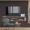 Pmnianhua Floating TV Unit, 55'' Wall Mounted TV Cabinet, Floating Shelves