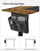 Electric Standing Desk, Height Adjustable Desk Rustic Brown and Black LSD016X11
