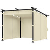 3 x 3(m) Metal Pergola with Retractable Roof and Sidewalls, UPF30+ Refurbished