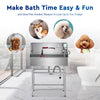 CO-Z 34" 860CM Pet Dog Cat Grooming Bath Tub Wash Station Stainless Steel Shower