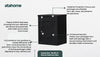 Extra Large Black Outdoor Parcel Secure Box Lock Package Delivery Drop Postbox