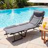Lounge Sleeper Bed w/6-Position Adjustable Backrest