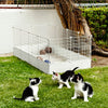 Pet Dog Play Pen 24 Panels Puppy Rabbit Playpen DIY Detachable Metal Cage Fence