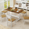 55 Inch Dining Table for 4-6 People Rectangular Kitchen Table