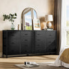 Chest of Drawer Dresser TV Stand for 75" TV 14 Drawer w/ Power Outlet Bedroom
