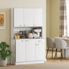 Freestanding Kitchen Cupboard, Storage Cabinet with Doors White