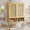 2 Doors Wall Cabinet Home Storage Floating Cupboard Kitchen Storage Hanging Unit