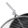 Steel Fire Pit Garden BBQ Grill Wood Log Charcoal Outdoor Heating Cooking Bowl