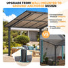 Metal Freestanding Hardtop Gazebo Aluminium Outdoor Pergola Waterproof for Patio