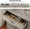 31.5In Tall 5 Drawers Farmhouse Wooden Dresser with Metal Handles, Modern Chest