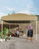 10X10FT Pop Up Canopy Beach Tent Sun Shade with 3 Adjustable Height Sandbags