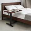 Medical Overbed Bedside Table Adjustable Height with Wheels Hospital Home Desk