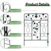 80cm Tall Steel Garden Fence 5 Panels Total Rust-Resistant Screen Gate Outdoor