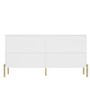 Storage Cabinet 158cm Sideboard for Living Room, Dining Room, Entryway, White