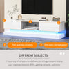LED TV STAND CABINET UNIT 2 DRAWER MODERN HIGH GLOSS FRONT LIVING ROOM FURNTIURE