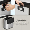 32L Triple Recycling Bin for Kitchen, Two 6L Removeable Inner Bins, VonHaus