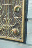 Large Mirror Rustic Design Arch Scroll Ornate Garden Wall Metal 40cm x 24cm