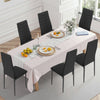 New Set of 6 Dining Chairs Padded Seat High back Metal Legs Home Furniture Krxif