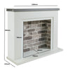 Electric Fireplace Suite with Black Stove & Flue - Endeavour Fires Farlington