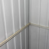 8X4 Metal Garden Shed Heavy Duty Storage Sheds House Pent Roof Sliding Doors