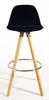 Bar Stools Kitchen Breakfast Chairs Dining Modern Wooden Velvet | Set of 2