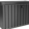 XLarge Outdoor Storage Box Metal Chest Cushion Shed Garden Patio Container 400L