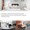 Bio Ethanol Fireplace Biofire Fire Wall Glass Modern Stylish 1400 x 400 5
