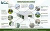 Marquee Gazebo PVC Ground Bar HEAVYDUTY COMMERICAL 500gsm 4x6 4x8 5x10 6x12 7x14